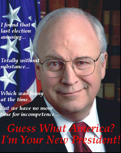 dick cheney shooting. Dick Cheney Proclaims Himself